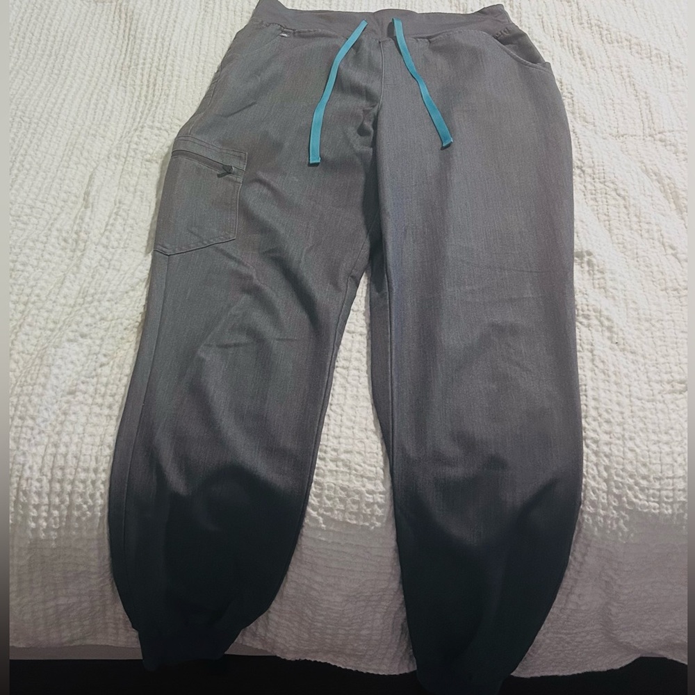 Figs Jogger Scrub Pants Grey Medium Tall